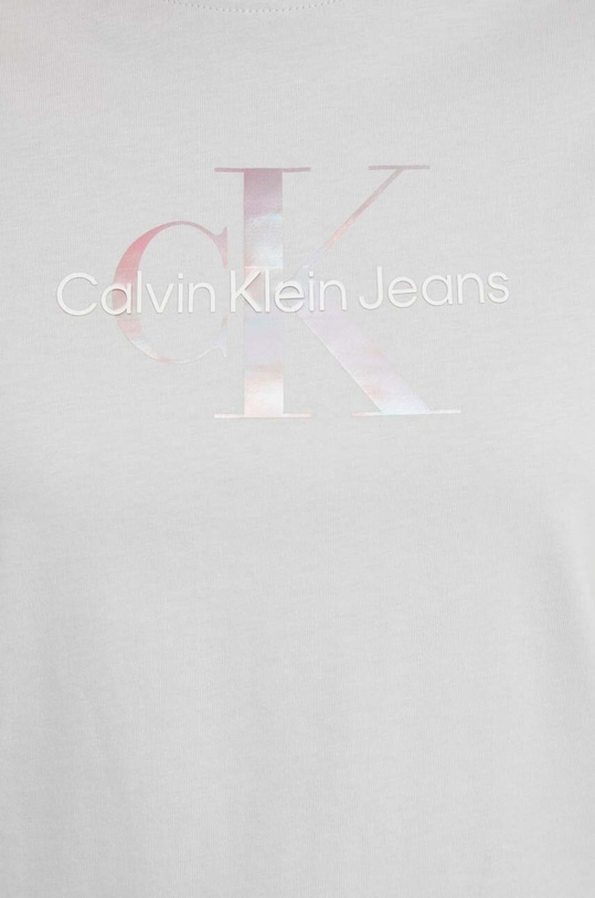 Calvin Klein Jeans pamut póló szürke J20J223264