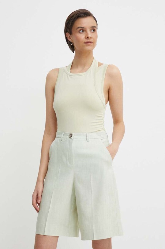 Топ Calvin Klein Jeans slim зелёный J20J223115