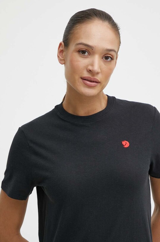 Fjallraven tricou Hemp Blend T-shirt negru F14600163.550