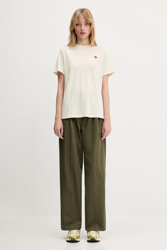 Μπλουζάκι Fjallraven Hemp Blend T-shirt F14600163.113 μπεζ