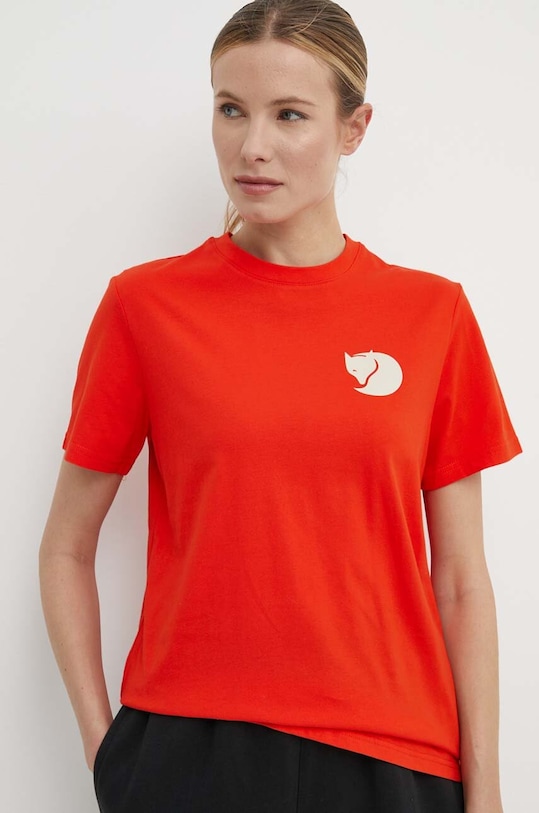 Дрехи Тениска Fjallraven Walk With Nature F14600171.214 оранжев