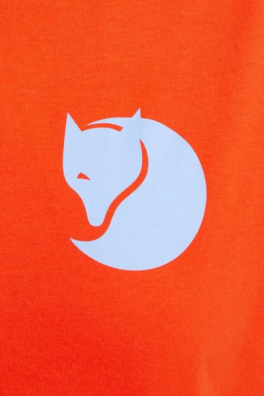 Тениска Fjallraven Fox Boxy Logo F87153.214 оранжев