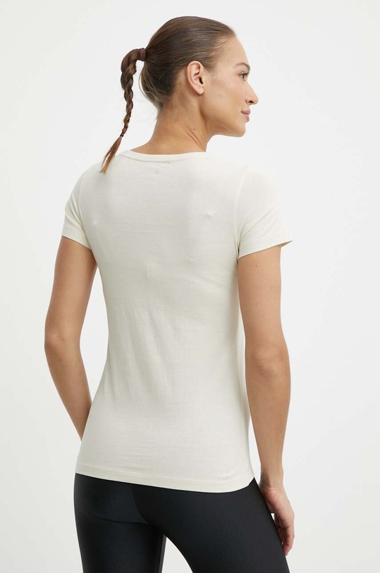 Fjallraven pamut póló Arctic Fox T-shirt F89849.113 bézs SS24