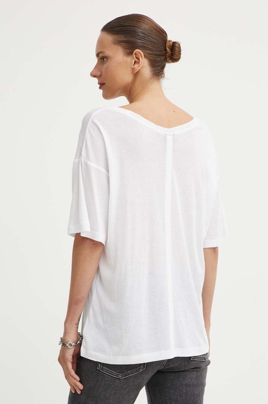 Îmbrăcăminte G-Star tricou din bumbac D24519.D528 alb