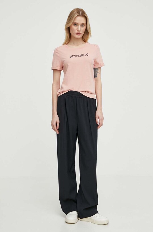 G-Star tricou din bumbac print roz D24497.D626