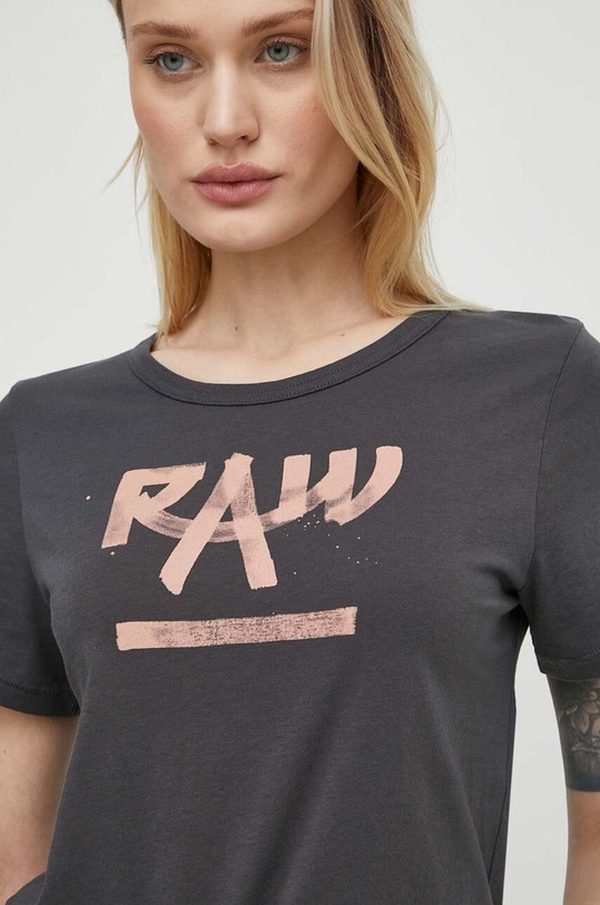 Хлопковая футболка G-Star серый D24498.D511