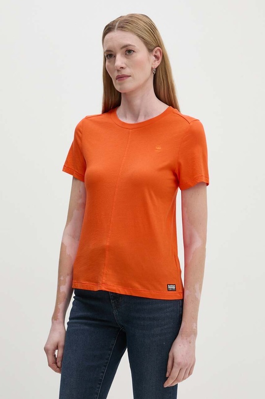 G-Star tricou din bumbac portocaliu D24499.4107