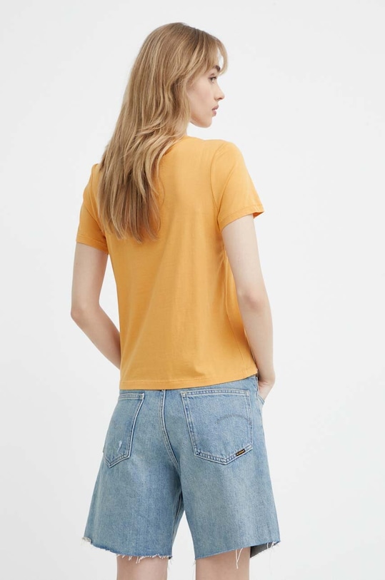 Odzież G-Star t-shirt bawełniany D24499.4107 pomarańczowy