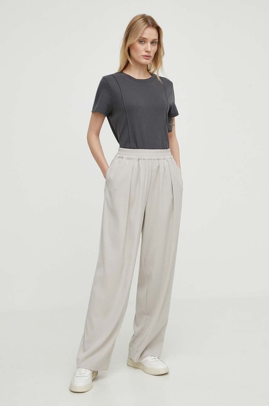 G-Star tricou din bumbac D24517.C812 gri SS24