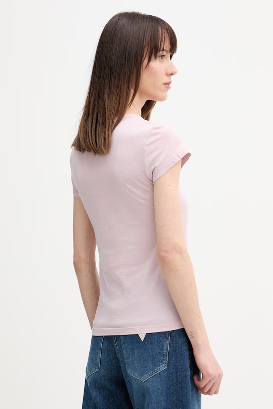 Odzież G-Star Raw t-shirt bawełniany D24533.4107 różowy