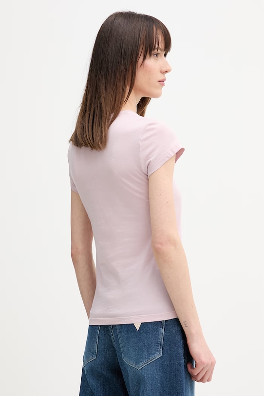 Дрехи Памучна тениска G-Star Raw D24533.4107 розов