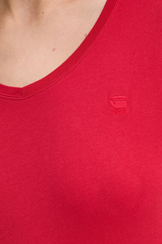Bavlnené tričko G-Star Raw D24533.4107 červená