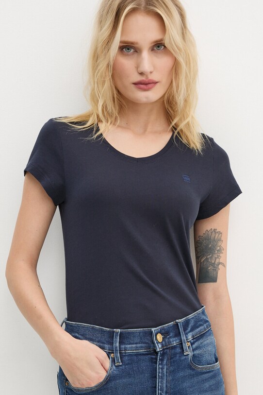 G-Star tricou din bumbac bleumarin D24533.4107