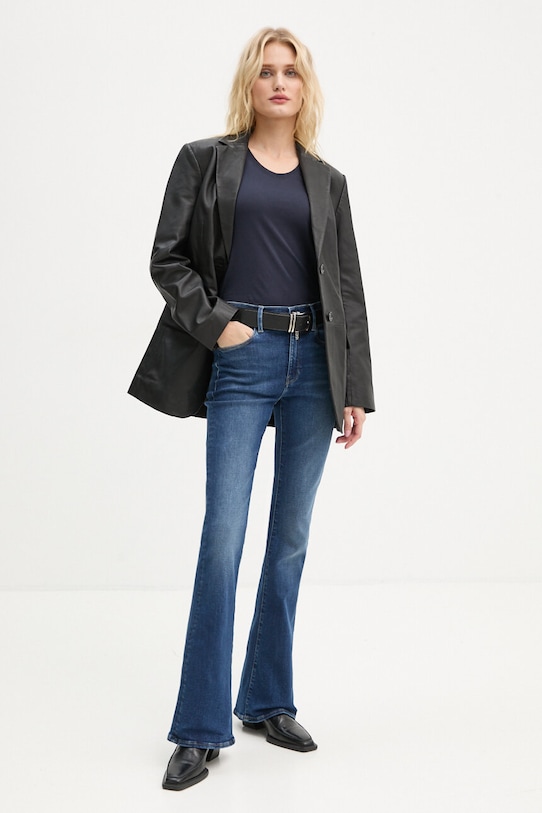 Bavlnené tričko G-Star Raw D24533.4107 tmavomodrá AW25