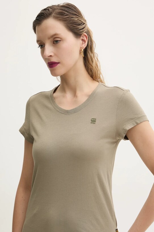 G-Star Raw t-shirt bawełniany zielony D24533.4107