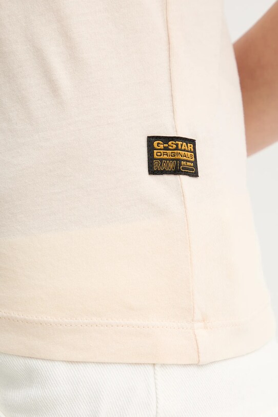 G-Star tricou din bumbac D24533.B059 bej