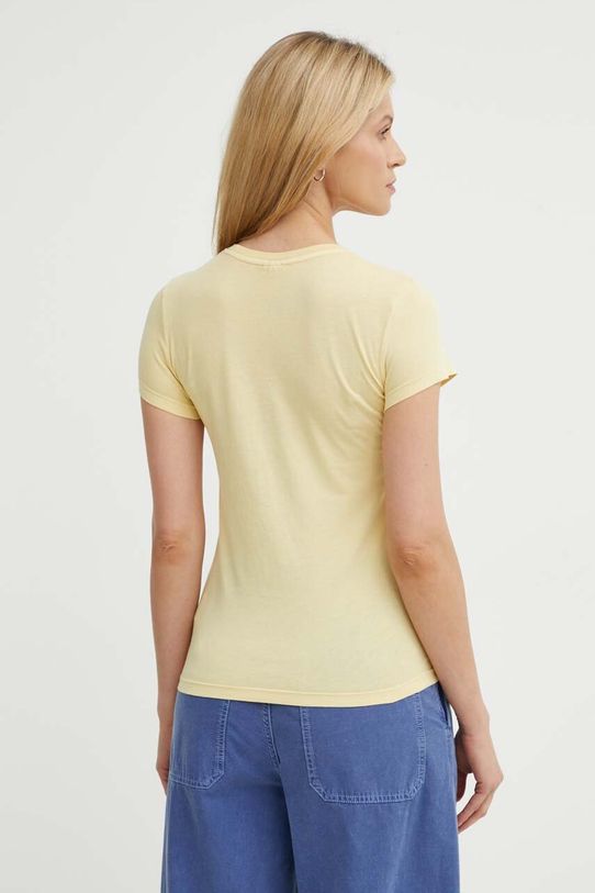 Odjeća Pamučna majica G-Star Raw D24533.B059 zlatna