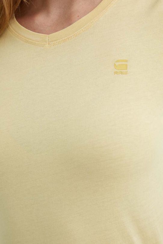 Pamučna majica G-Star Raw D24533.B059 zlatna
