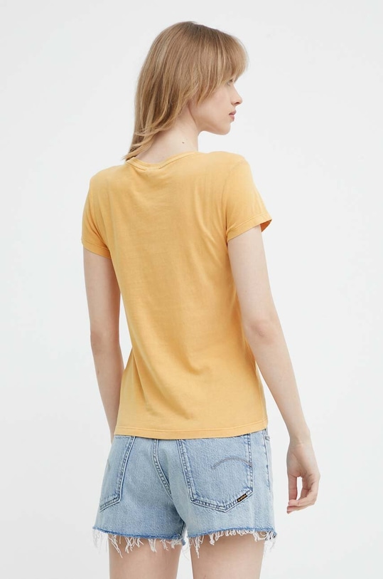 Odzież G-Star t-shirt bawełniany D24533.B059 pomarańczowy