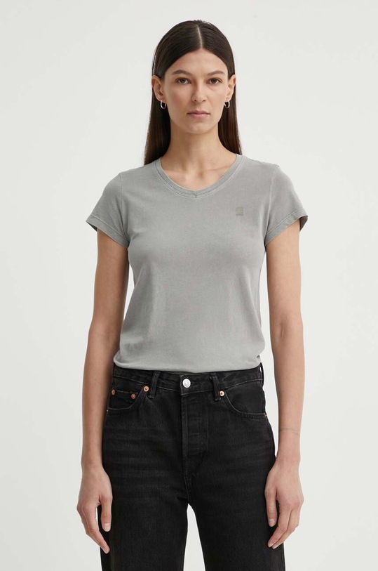 G-Star t-shirt bawełniany bawełna szary D24533.B059