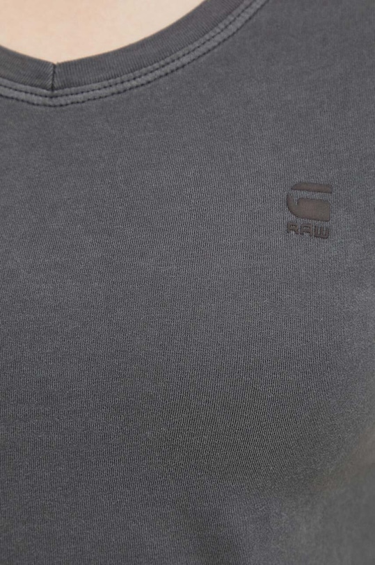 G-Star tricou din bumbac Overdyed eyben slim v t 2.0 D24533.B059 gri