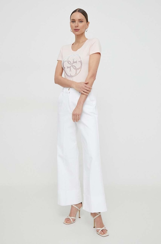 Guess t-shirt W4GI29.J1314 różowy SS24