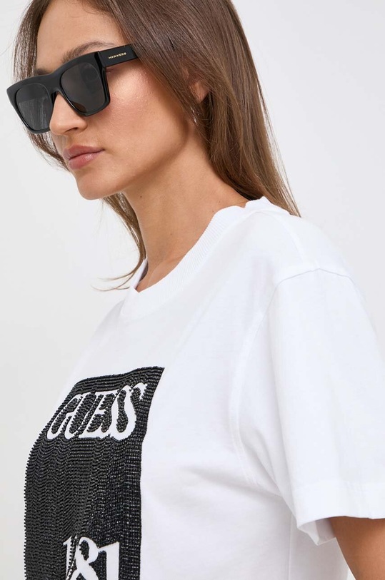 Pamučna majica Guess bijela W4GI16.I3Z14