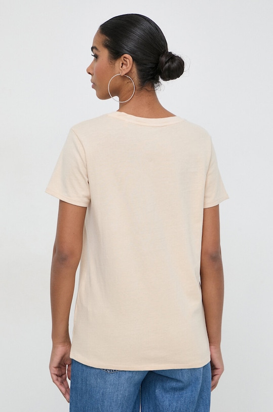 Ρούχα Βαμβακερό μπλουζάκι Guess W4GI63.KBZV1 μπεζ