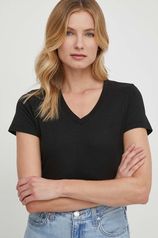 Одяг Футболка Guess W4GI66.KC8T0 чорний