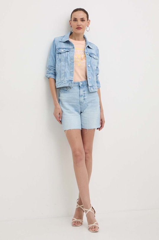 Бавовняна футболка Guess W4GI20.I3Z14 помаранчевий SS24