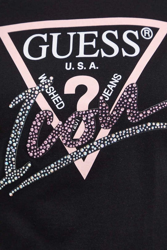 Guess t-shirt bawełniany W4GI20.I3Z14 czarny