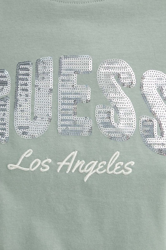 Guess t-shirt bawełniany W4GI31.I3Z14 zielony