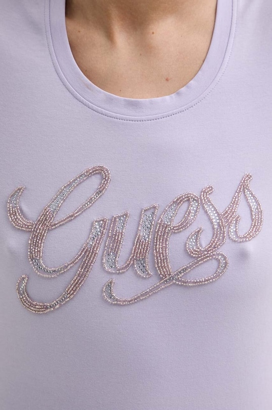Μπλουζάκι Guess W4GI30.J1314 μωβ