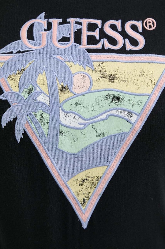 Guess t-shirt bawełniany W4GI32.JA914 czarny