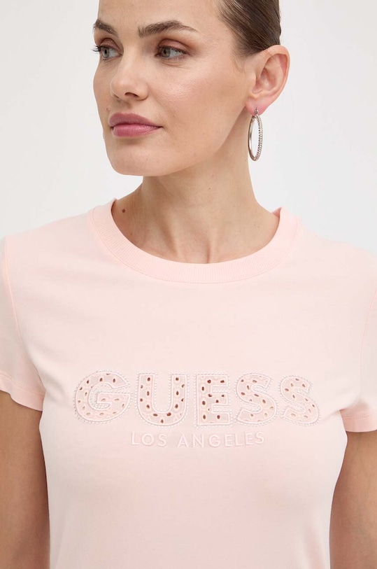 Guess t-shirt W4GI14.J1314 pomarańczowy SS24