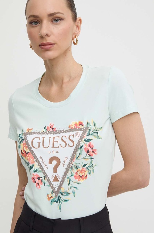 Guess tricou turcoaz W4GI24.J1314