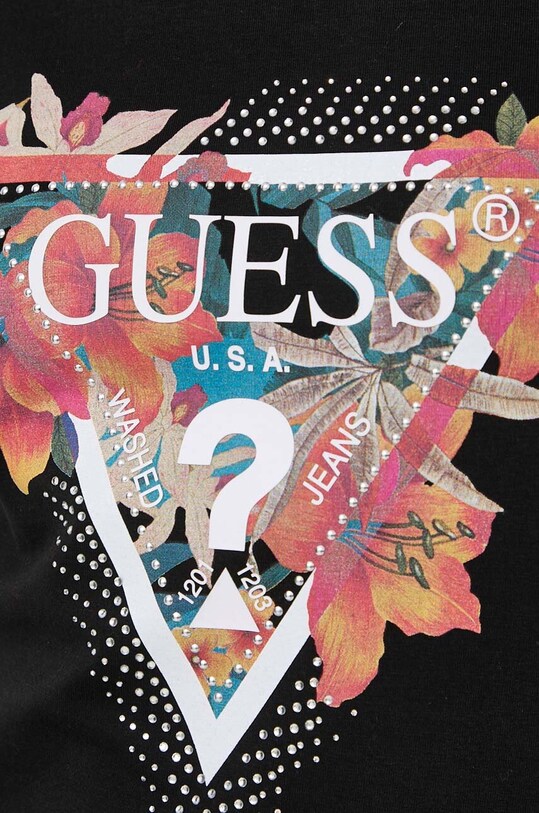 Guess t-shirt W4GI62.J1314 czarny
