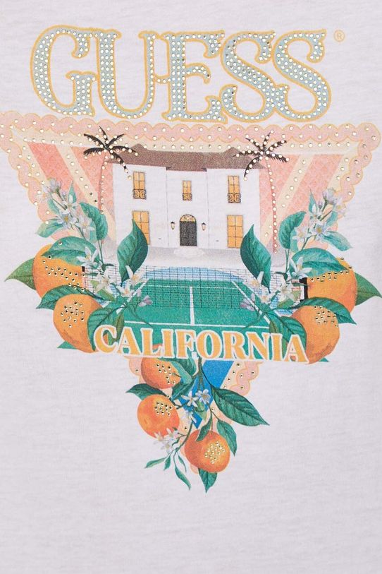 Guess tricou W4GI53.K9SN1 alb