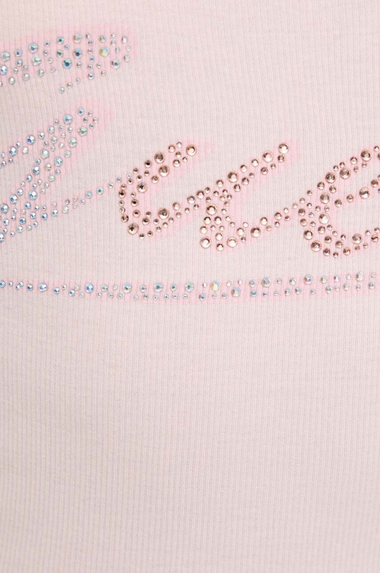 Хлопковый топ Guess W4GP16.K1814 розовый