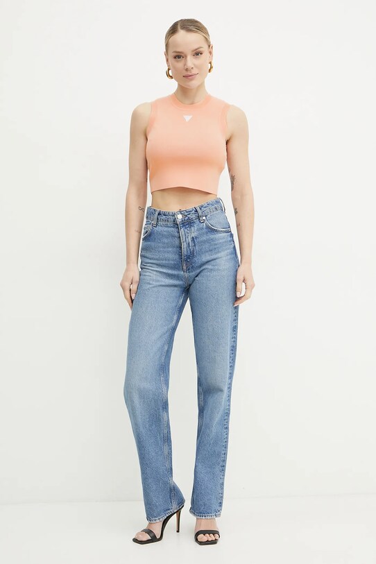 Top Guess ALEXIA W4GZ34.Z3F40 oranžna SS25