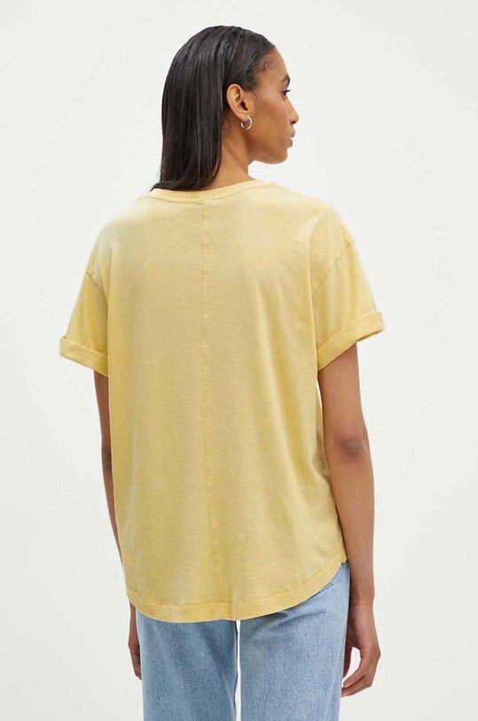 Îmbrăcăminte G-Star Raw tricou din bumbac D24524.4107 galben