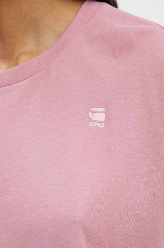 Bavlněné tričko G-Star D24524.4107 růžová