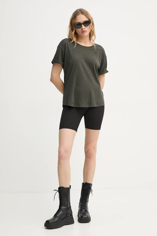 G-Star tricou din bumbac D24524.4107 verde AW25