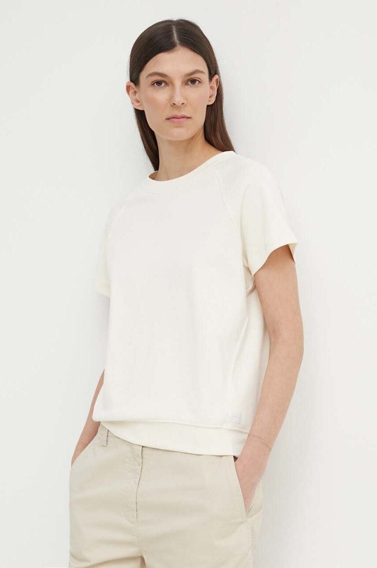 G-Star t-shirt bawełniany bawełna beżowy D24512.C812