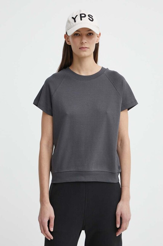 G-Star t-shirt bawełniany bawełna szary D24512.C812
