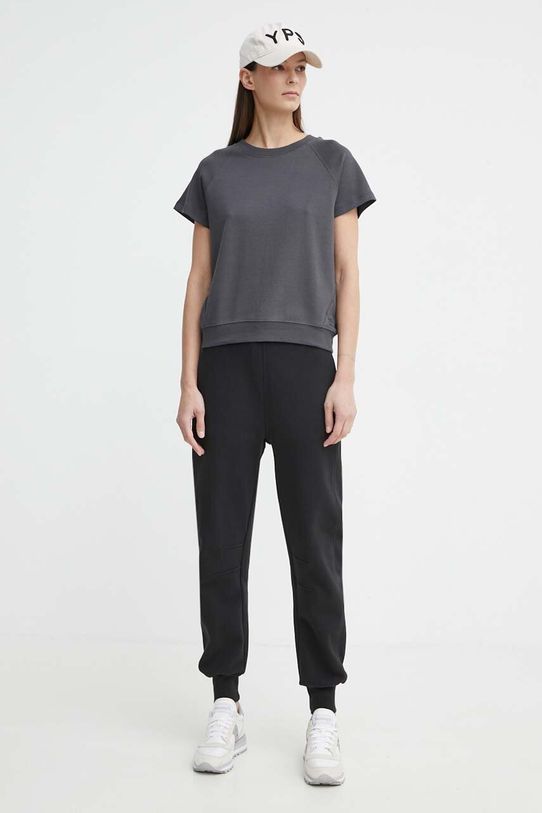 Pamučna majica G-Star Raw D24512.C812 siva SS25
