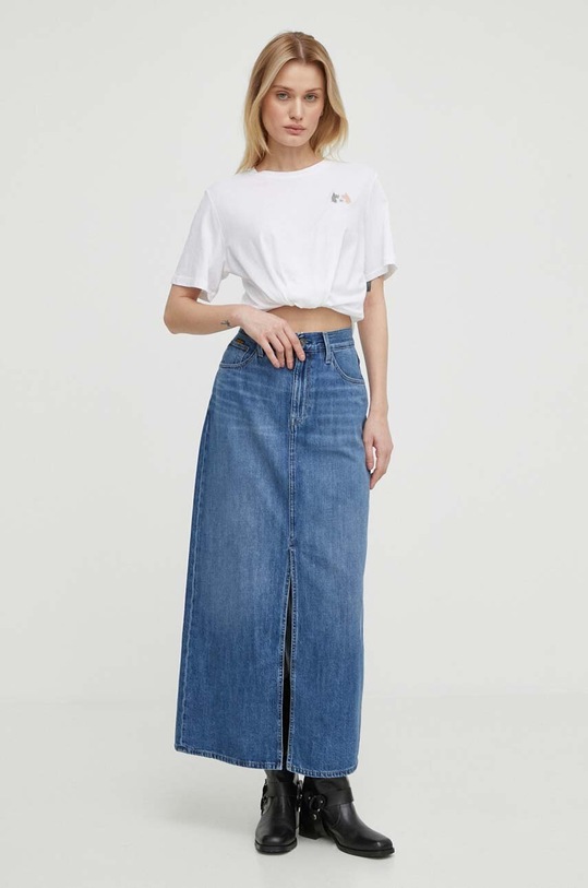 G-Star t-shirt bawełniany D24511.A870 biały SS24