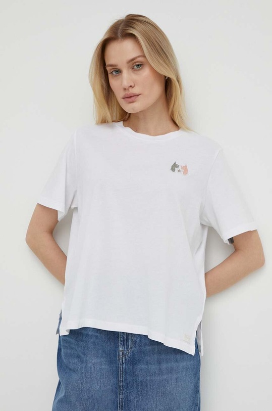 G-Star t-shirt bawełniany biały D24511.A870