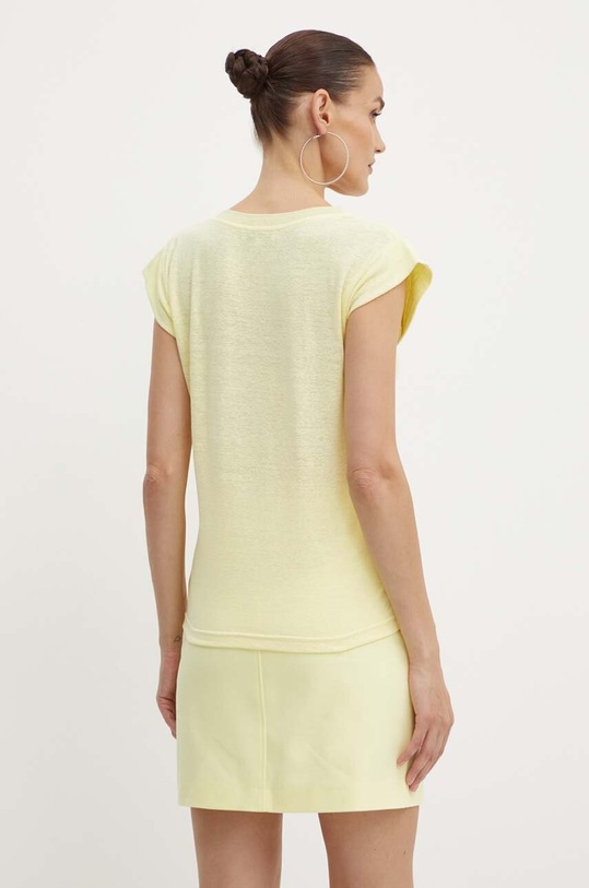 Odjeća Lanena majica kratkih rukava Morgan DAME DAME.LEMON.TONI zlatna