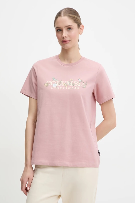 Columbia tricou din bumbac roz 2036573